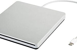 Oulin Unidad externa de CD y DVD USB C, grabadora de DVD.