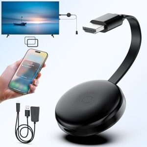 Adaptador inalámbrico HDMI para TV, sin demora 1080P, adaptador de espejo de pantalla extensor.