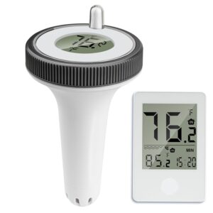 Pool Thermometer Floating Easy Read, Large Screen Digital Wireless Pool Thermometer
