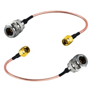 Cable coaxial tipo N hembra a SMA macho RG316 Cable coaxial de 6 pulgadas Tipo N a SMA Cable