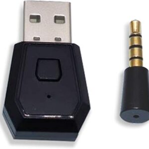 RALAN Adaptador Bluetooth Dongle para PS4/PS5, mini micrófono inalámbrico USB 4.0.