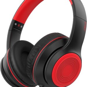 JOMILIN Auriculares A8 con cable sobre la oreja con micrófono auriculares portátiles plegables