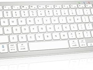 Teclado Bluetooth, teclado inalámbrico ultradelgado para iPad, teclado ergonómico recargable.