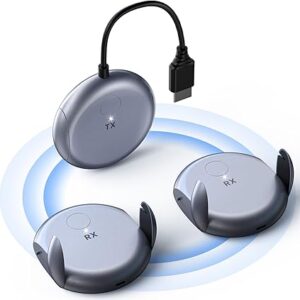 Transmisor HDMI inalámbrico y 2 receptores, 1080P Full HD de doble banda 2.4G/5G.