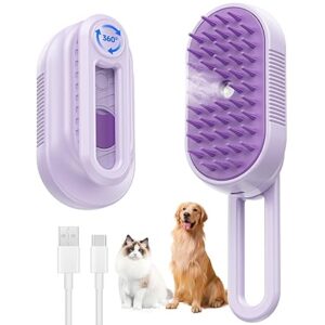 Cepillo de vapor para gatos, 4 en 1, recargable, para gatos y perros.