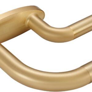 Varillas de cortina dobles de color dorado cálido, barra de cortina de oscurecimiento de habitación