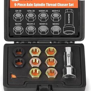 Kit de reenhebrado de eje de eje, kit de reparación maestro restaurador de precisión de 10 piezas.