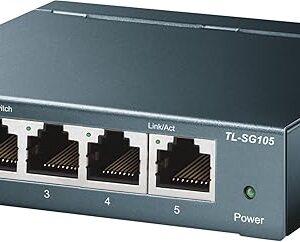 TP-Link TL-SG105 - Switch 5 puertos Gigabit Ethernet, no gestionado, concentrador red.