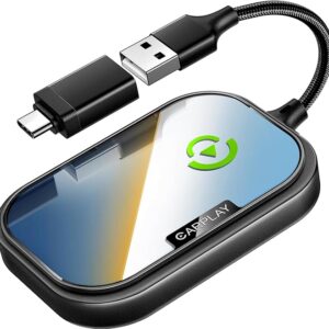 Adaptador inalámbrico CarPlay para iPhone de Apple, convierte CarPlay con cable de fábrica.