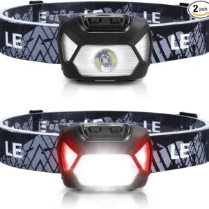 Lepro 320015 - Linterna frontal con batería – 1300Lux lámpara LED.