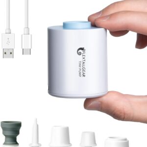FLEXTAILGEAR Tiny Pump - Bomba de aire portátil de tamaño ultrapequeño, con batería de 1300 mAh