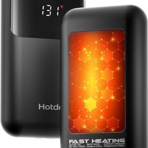 Calentadores de manos recargables, paquete de 2, calentadores de manos eléctricos de 6400 mAh.