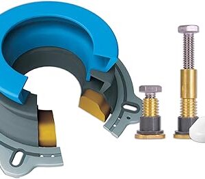 DANCO Kit de instalación de inodoro todo en uno, anillo de cera de sellado perfecto.