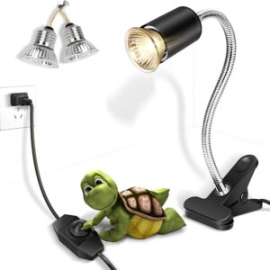 Lámpara de calor para reptiles, lámpara de calefacción con abrazadera (no incluye la bombilla).