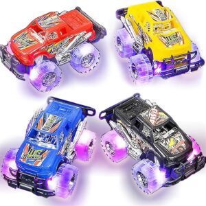 Luz Up Monster Truck Set para niños y niñas por ArtCreativity. El juego incluye 2 camiones Monster
