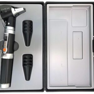 kit de diagnóstico, otoscopio de fibra óptica con puntas de espéculo para adultos, niños, bebés.