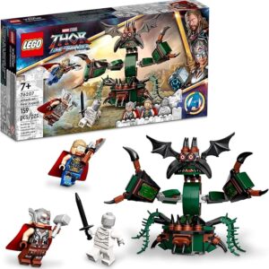 Lego Marvel Attack on New Asgard, Thor 76207 - Juguete para construir con martillo.