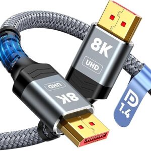 Cable para monitor y puerto de 8 K.