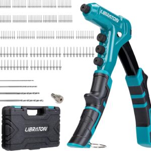 Libraton Pistola de remache con una sola mano, juego de pistola de remache pop