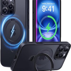 CASEKOO- Funda para iPhone 16 Pro Max, con soporte magnético invisible.