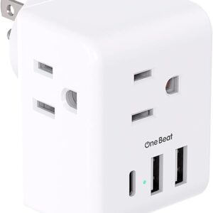 Extensor de toma de corriente múltiple, regleta de alimentación sin sobretensiones.