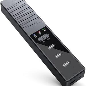 Altavoz USB 3 en 1 para computadora con micrófono