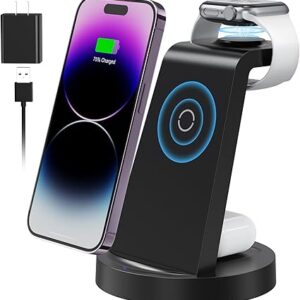 Estación de carga 3 en 1 para dispositivo Apple.