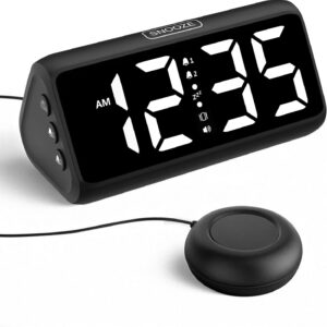 Netzu Reloj despertador fuerte para personas que duermen pesadas