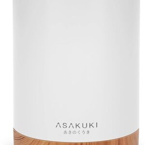 ASAKUKI Difusor de aceite esencial: 10.1 fl oz, humidificador 5 en 1 silencioso, aromas naturales.