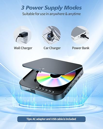 Mini reproductor de DVD HDMI, Desobry 1080P HD pequeño reproductor de DVD compacto para Smart. - Imagen 4