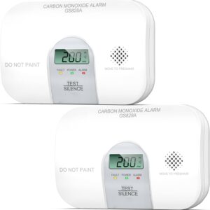 Siterwell Detectores de monóxido de carbono, detector de monóxido de carbono portátil de 10 años.