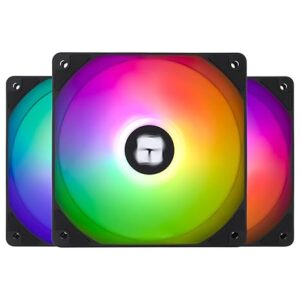 Thermalright Ventilador de CPU TL-C12C-S X3 Ventilador de carcasa ARGB de 4.724 in.
