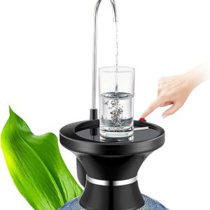 Bomba dispensadora de agua potable negra, bomba eléctrica automática para botellas. (solo la base).