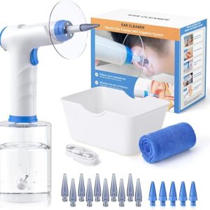 Eliminación de cera de oídos, kit eléctrico de limpieza de oídos con luz
