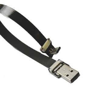 Permanent Cable FPC plano plano USB C 90 grados FPV plano delgado cinta FPC USB