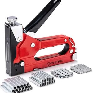 PHITRIC - Pistola grapadora 4 en 1 para tapicería resistente, con 1200 grapas, grapadoras.