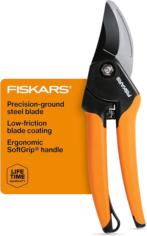 Fiskars - Tijeras bypass de podar, podadora de mano con capacidad de corte de 5/8 de pulgada. - Imagen 8