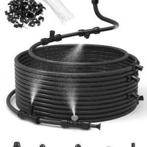 Misters de 60 pies para rociadores de patio exterior para refrigeración con 22 boquillas de niebla