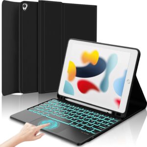 Funda con teclado táctil para iPad de 9ª/8ª/7ª generación de 10.2 pulgadas, Pro 10.5