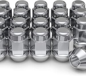 White Knight - Tuerca en forma de bellota, cromada, M12x1.50, 20 unidades (paquete de 1).