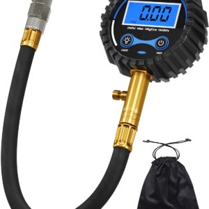 Medidor digital de presión de neumáticos de 200 PSI - Medidor de presión de aire preciso