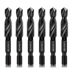 DKIBBITH Juego de 5 brocas combinadas M10 y roscas.