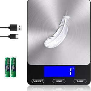 Báscula digital de cocina de 33 libras para alimentos, onzas de gramos.