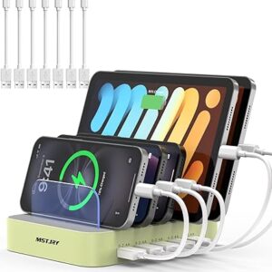 MSTJRY Estación de carga para múltiples dispositivos: estación de carga multiUSB-A de 5 puertos