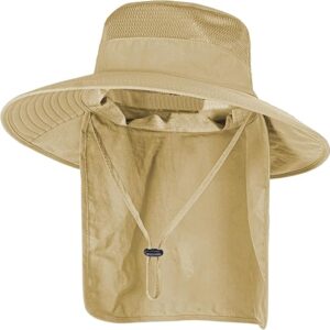 Sombreros de sol para hombres y mujeres, sombrero de pesca UPF 50+, transpirable, de ala ancha.