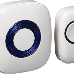 Chimptron CHFX Plus Timbre inalámbrico Impermeable, Serie CW+, Blanco.