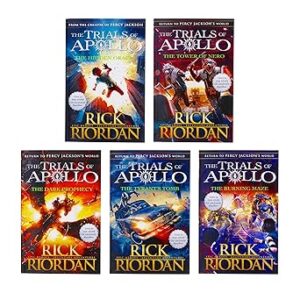 Trials of Apollo Series 5 Books Collection Set By Rick Riordan.