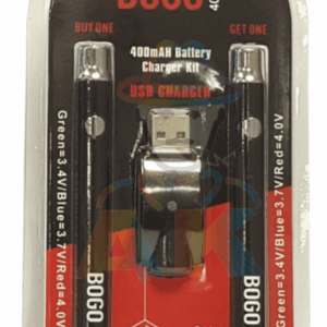 BOGO 400 MAH CE3 KIT DE CARGADOR DE 2 PIEZAS.