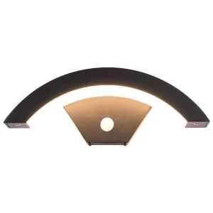 2x Luz de Pared LED de Movimiento Luz de Pared Exterior IP65 Lámpara de Jardín Curvada Elegante.