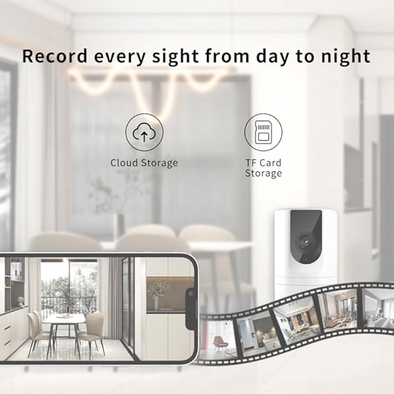 BoyKeep Cámara de seguridad interior 1080P para el hogar, 2.4G, pequeña cámara Wi-Fi - Imagen 4